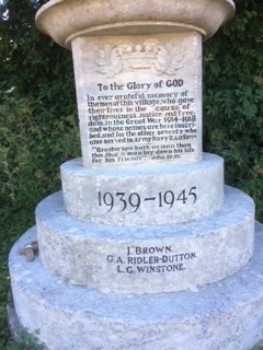 Eastcombe War Memorial Second World War